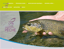 Tablet Screenshot of federation-peche-doubs.org